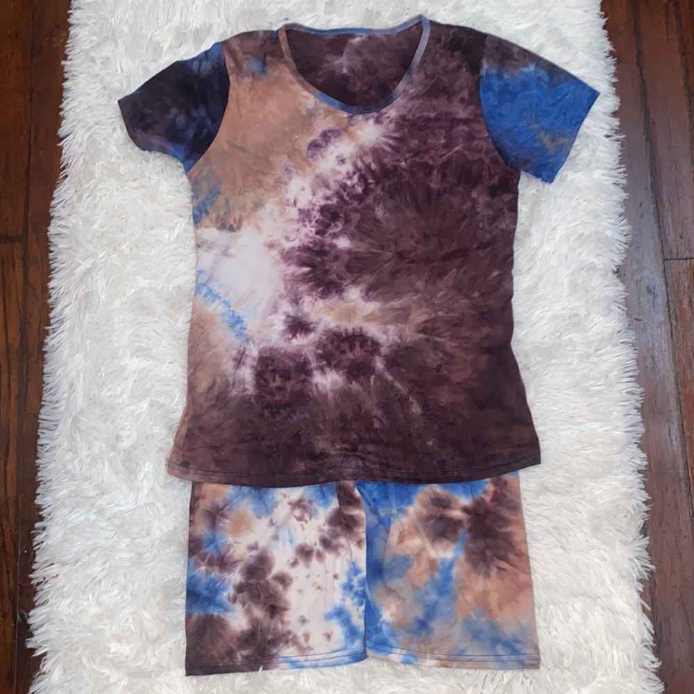 Two Piece Tye Dye Matching Set